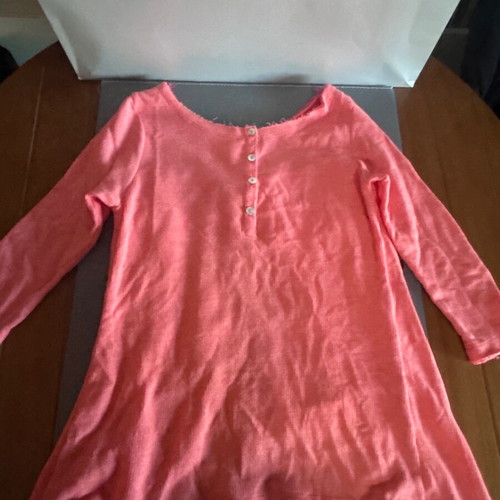 ZIC ZAC pink blouse with bow and ruffles, like new, one size