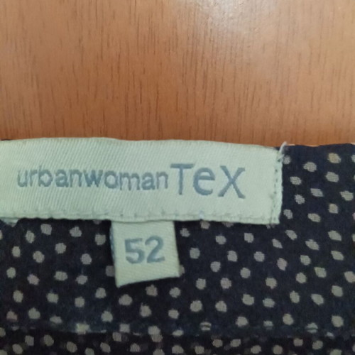 Transparent shirt with ruffles used, Urban, black polka dots, silk