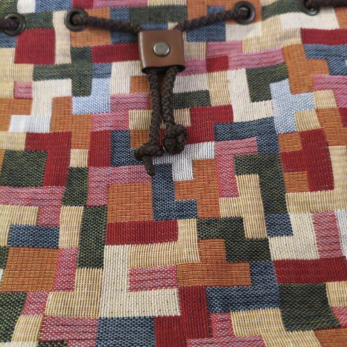 Handmade multicolor shoulder pouch bag, new, Made in Greece