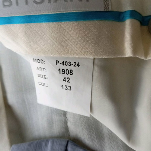 Men's pants new, thin fabric, turquoise, waist 40