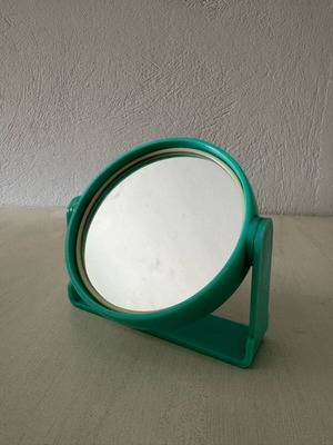 Turquoise Double-Sided Table Mirror like new