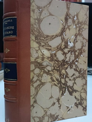 Alexandre le Grand leather-bound book used, French edition 1920