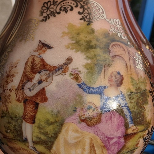 Waldershof Schlegelmilch vintage German porcelain teapot and milk jug set
