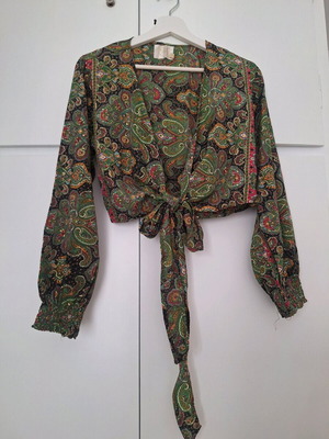 Μπολερό δετό πουκάμισο λαχούρι καινούργιο πράσινο s-m