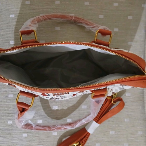 Belgian bag new with fabric and leather details crossbody multicolor