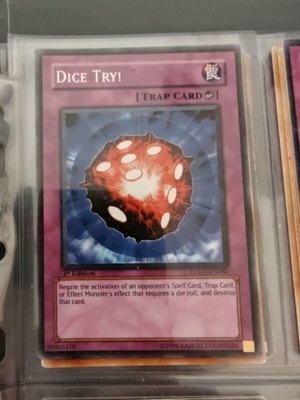 Yu-Gi-Oh card Dice Try like new