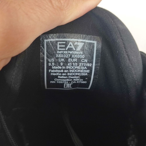 Emporio Armani EA7 trainers used, size 43, black