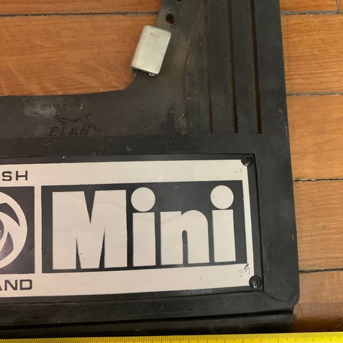 Mini Cooper mud flaps set like new, authentic, made in England