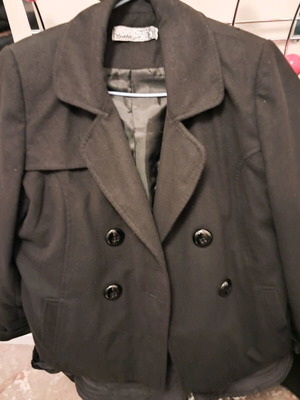 Ysatis jacket coat size L like new, black