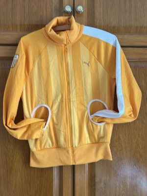 Puma jacket used, yellow, size M