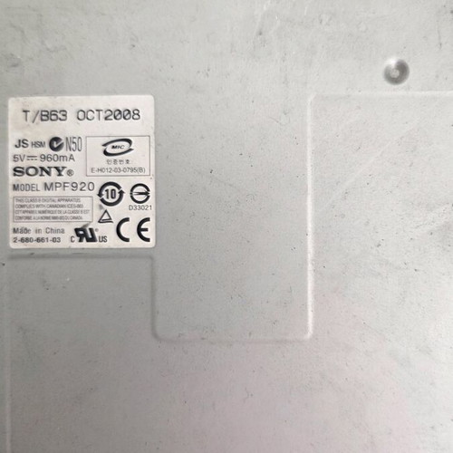 Sony ide diskette used