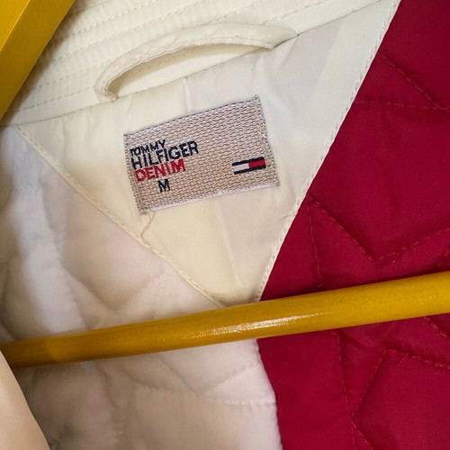 Tommy Hilfiger jacket white beige like new, medium size