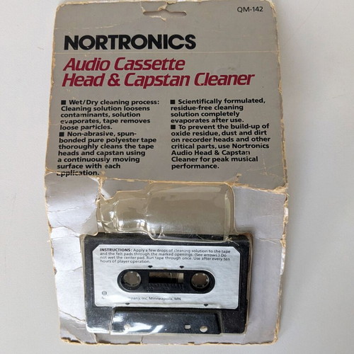 Nortronics QM-142 cassette cleaner used, head and capstan