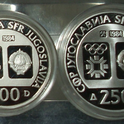 Yugoslavia Sarajevo 1984 Winter Olympics Coins like new