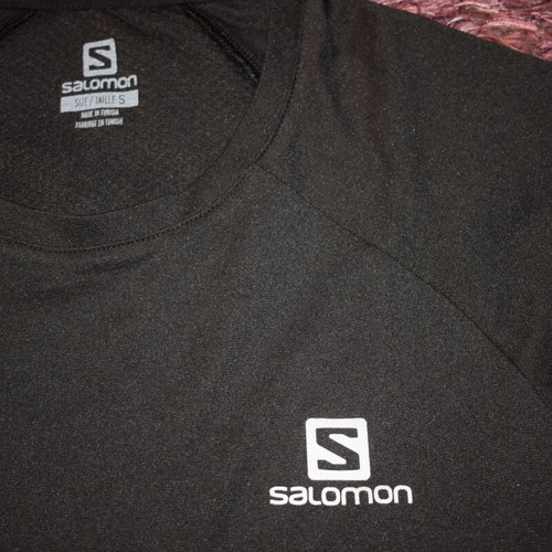 Salomon Cross Rebel SS Tee T-shirt Men Size S Like New Black