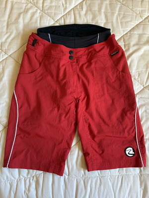 Maloja CordilleraM. Men's 2-in-1 Mountain Bike Shorts Like New, Red, Size M