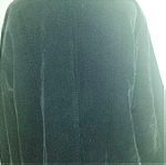  Salvatore Ferragamo μαύρο κοτλέ μπουφάν σακάκι με καρό επένδυση