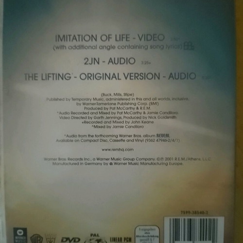REM Imitation of Life DVD case like new