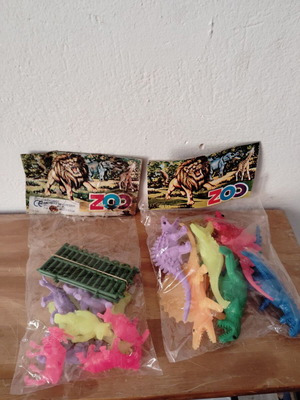 Biokonto bags with animal and dinosaur figures new