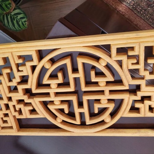 Chinese Wooden Carved Decorative with pattern