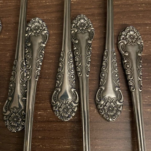 Vintage cutlery set made of stainless steel like new