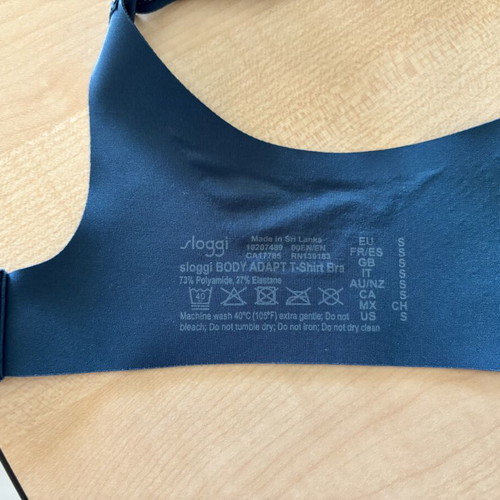 Sloggi Body Adapt bra new, blue and yellow