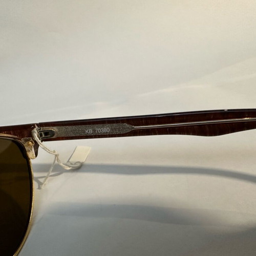 Kurzenberger KB 70380 Vintage Sunglasses Brown Tortoiseshell with Gold Details new