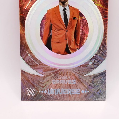 Topps WWE Universe Corey Graves Smackdown card like new, numbered 36/50