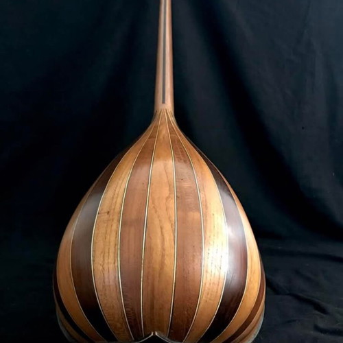 Tambourompouzouko new handcrafted string instrument by Manos Lantzanakis