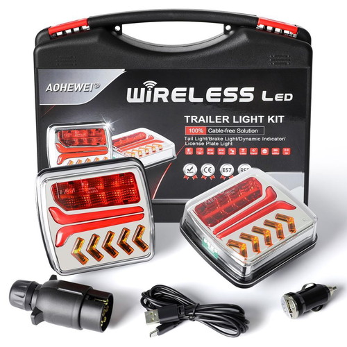 LED Wireless Magnetic Trailer Rear Lights Kit new