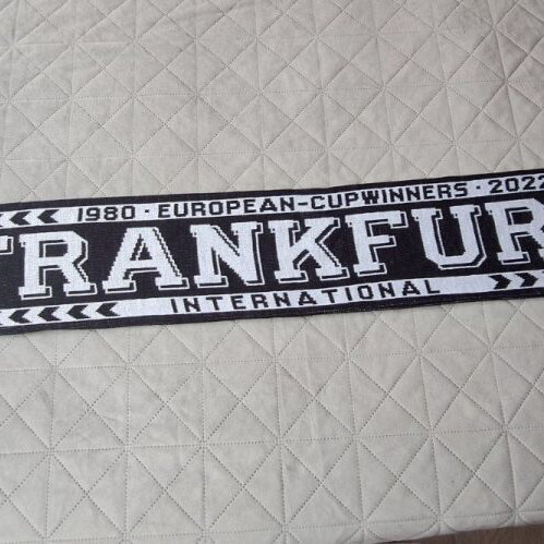 Eintracht Frankfurt fan scarf European Cup Winners 1980 & 2022 like new