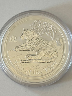 Australia 2010 Silver Coin Year of the Tiger new