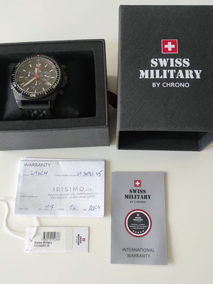 Swiss Military by Chrono SM34093.05 men's watch new, black