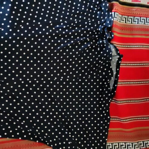 Skirts new, blue and black polka dot, set of 2 pieces
