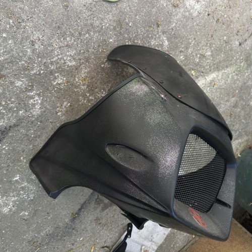 Kawasaki GPZ polyester fairing with instrument and fairing mounts, LED light