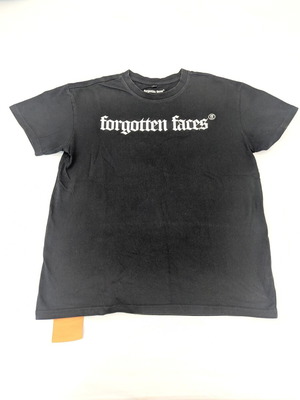 Forgotten Faces Black Heavyweight T-Shirt Size S like new