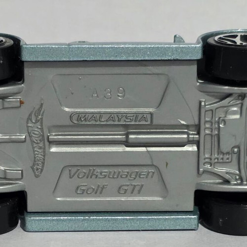 Hot Wheels Volkswagen Golf GTI Blue with Racing Strips used