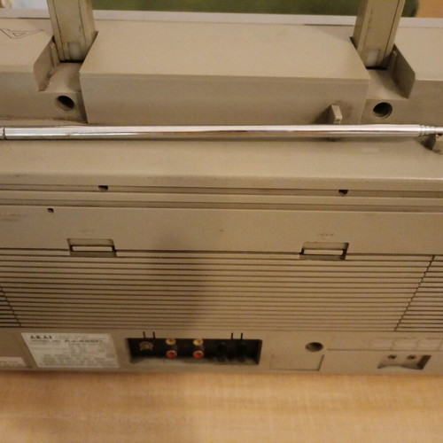 Akai AJ-495 boombox used, vintage collectible