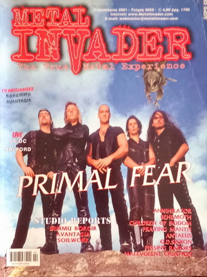 Metal Invader magazine issue 52 February 2001 like new