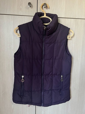 Women's vest used, dark purple, size S