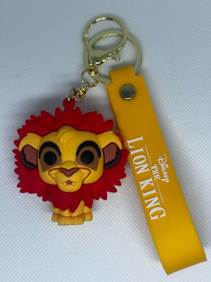 Lion King keychain new, yellow and orange