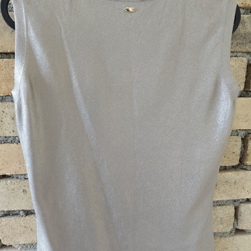 Escada sleeveless shiny top size S