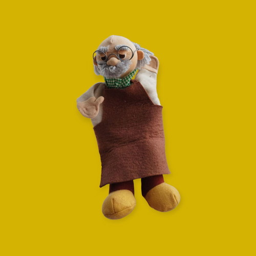 Egmont Grandpa Hand Puppet like new, fabric, age 2+