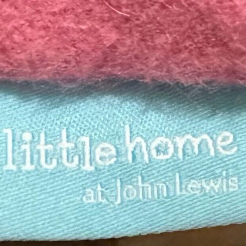 John Lewis decorative pillow used with sewn felt flowers