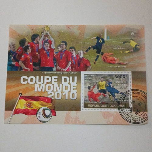 Collectible Feuillet World Cup 2010 new from Togo