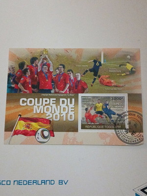 Collectible Feuillet World Cup 2010 new from Togo