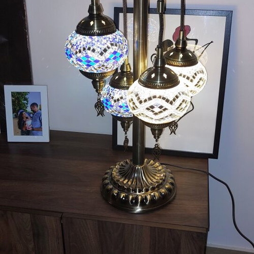 Handmade Floor Lamp with 6 Lights New, Oriental Design