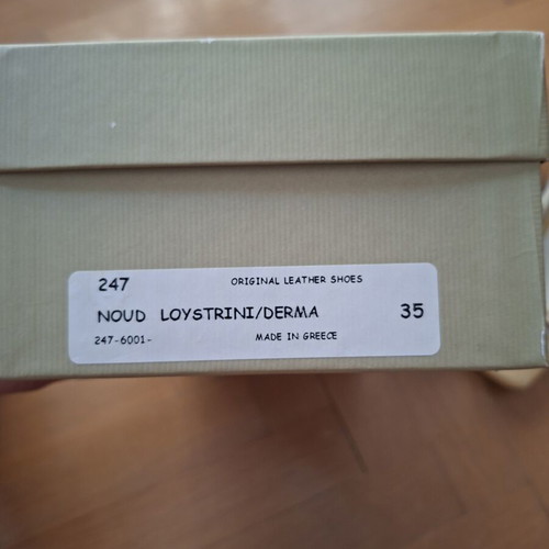 Tsitsivas leather ballerina shoes size 35, white and yellow