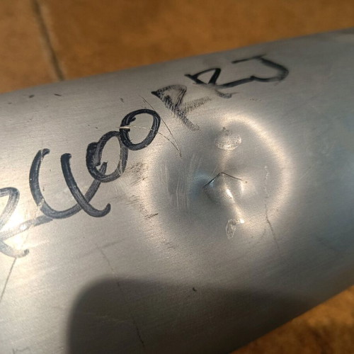Honda CBR 400 RR exhaust muffler used with dent