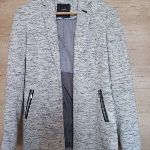 Reserved blazer like new, white and gray, size S